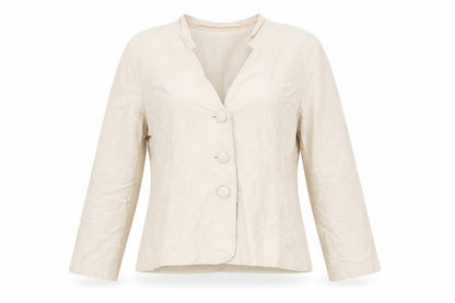 N.Y. Apparel Beige Linen Blazer Women's XL