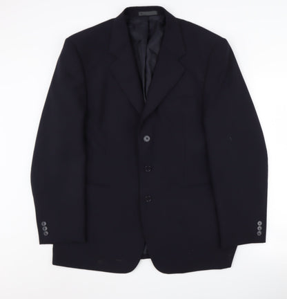 Mens UK Size 44 BHS Regular Blue Suit Jacket