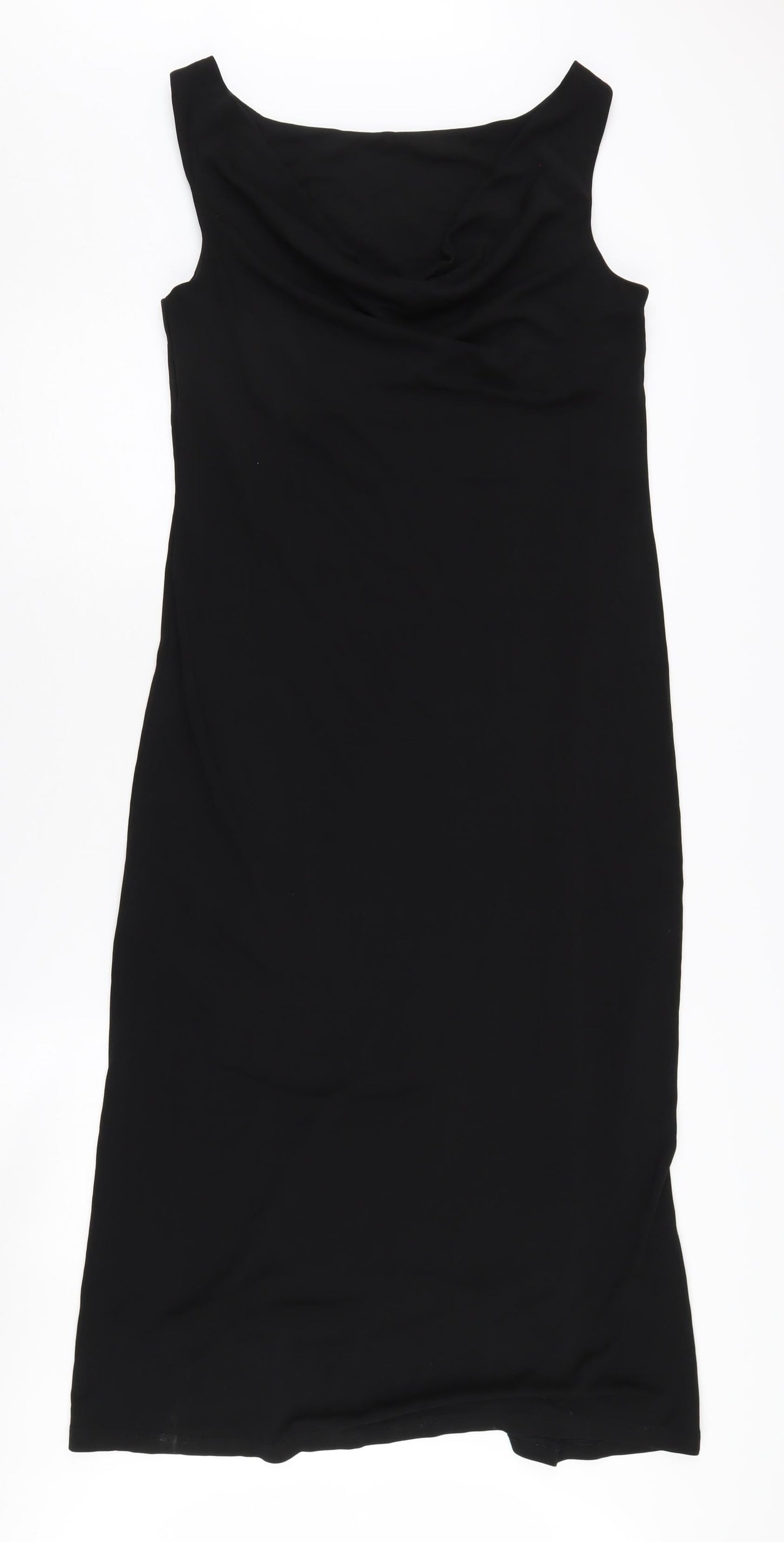 Dorothy Perkins Women's Black Cowl Neck Sheath Dress, Size 12
