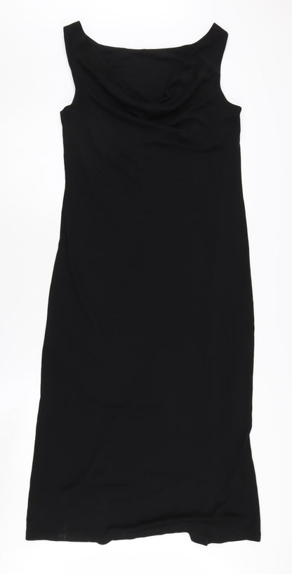 Dorothy Perkins Women's Black Cowl Neck Sheath Dress, Size 12