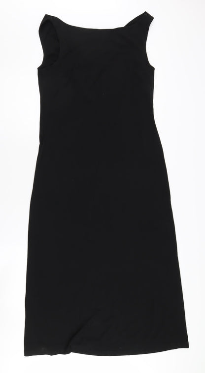 Dorothy Perkins Women's Black Cowl Neck Sheath Dress, Size 12