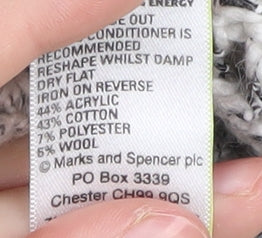 Womens UK Size 14 Marks and Spencer Grey Cardigan Jumper