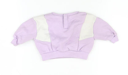 Nike Unisex Baby Purple Pullover Jumper 0-3 Months