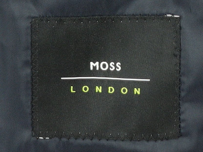 Mens UK Size 40 Moss London Regular Blue Suit Jacket