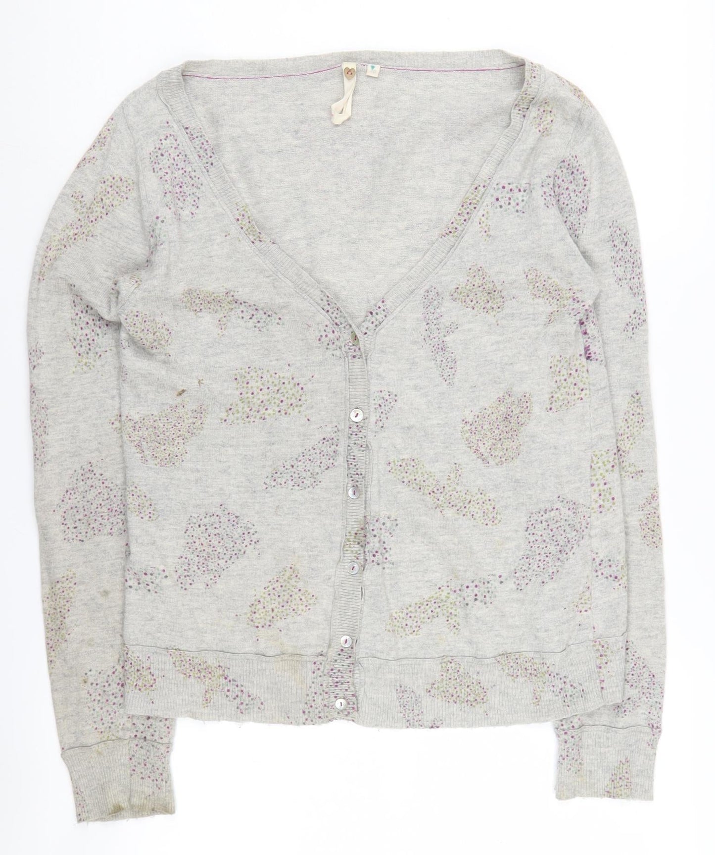 Womens UK Size 10 White Stuff Grey Cardigan Jumper