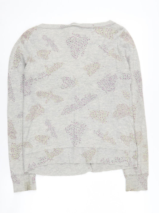 Womens UK Size 10 White Stuff Grey Cardigan Jumper