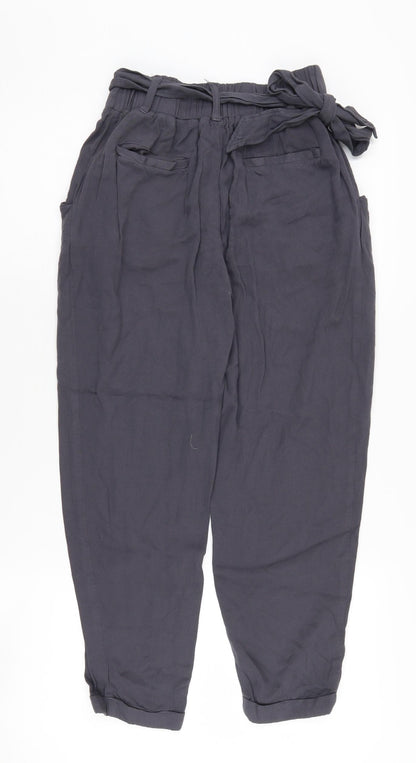 New Look Grey Paperbag Trousers, Size 6, Women’s Casual