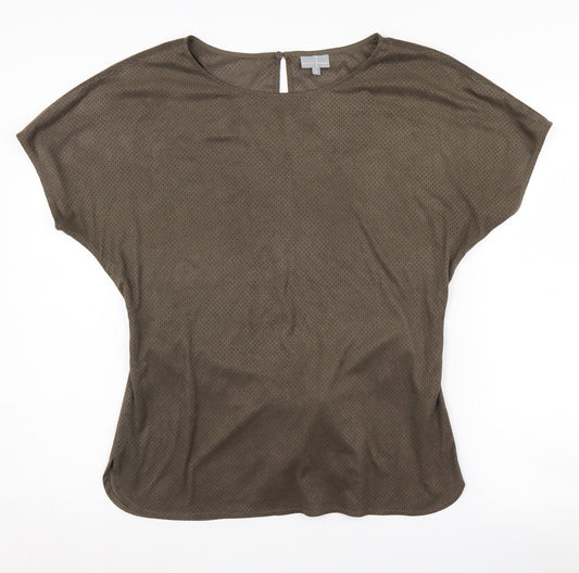 Womens UK Size 8 Oliver Bonas Brown  Blouse