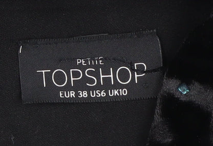 Topshop Petite Black Bodycon Dress, Size 10, Party Ready