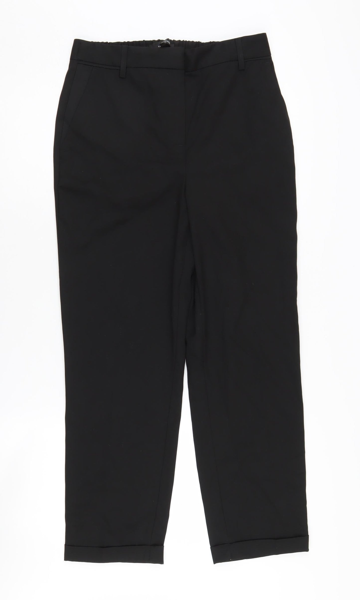 Womens UK Size 10R NEXT Regular Fit Business Casual Black Trousers
