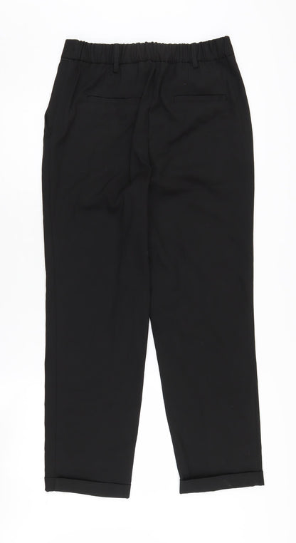 Womens UK Size 10R NEXT Regular Fit Business Casual Black Trousers