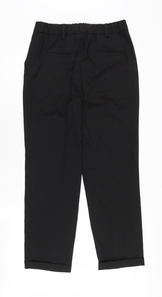 Womens UK Size 10R NEXT Regular Fit Business Casual Black Trousers