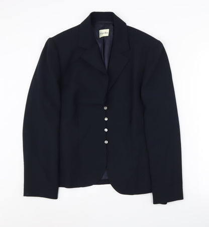 Viyella Women's Blue Suit Jacket Size 14