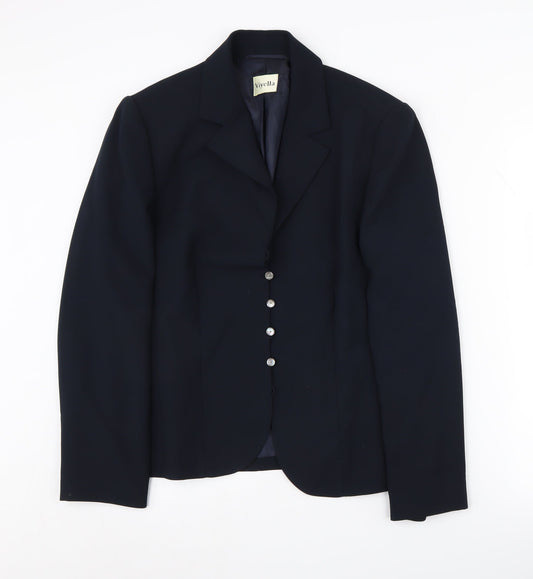 Viyella Women's Blue Suit Jacket Size 14