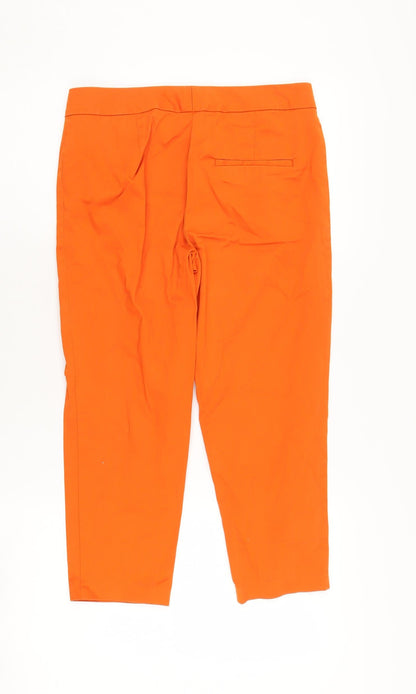 Womens UK Size 6 Marks and Spencer Regular Fit  Orange Trousers