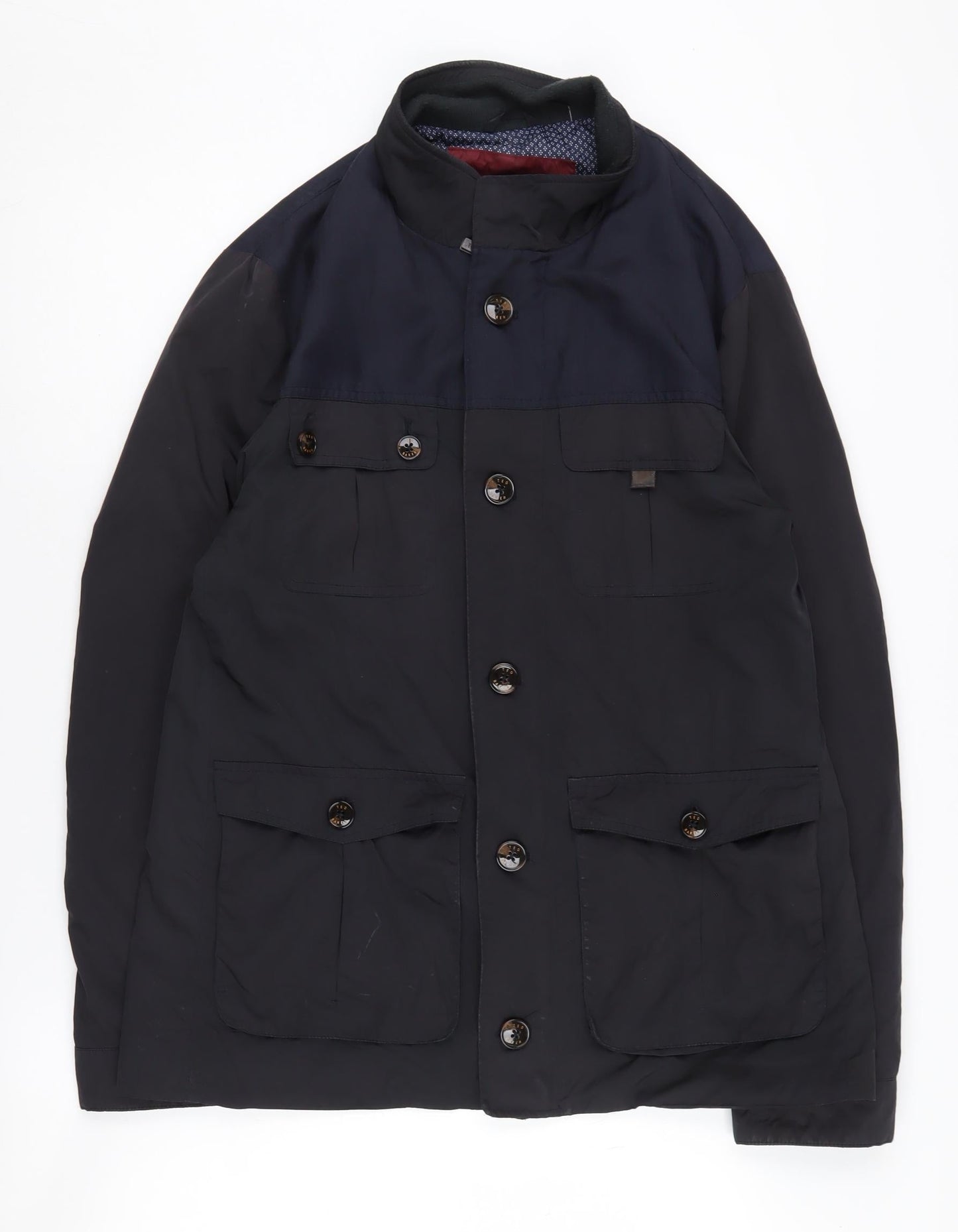 Mens UK Size L Ted Baker Black Military Jacket