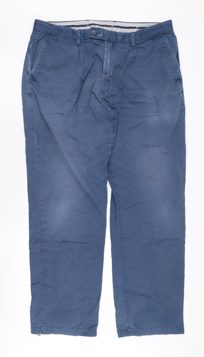 Samuel Windsor Men's Blue Chino Trousers Size 38