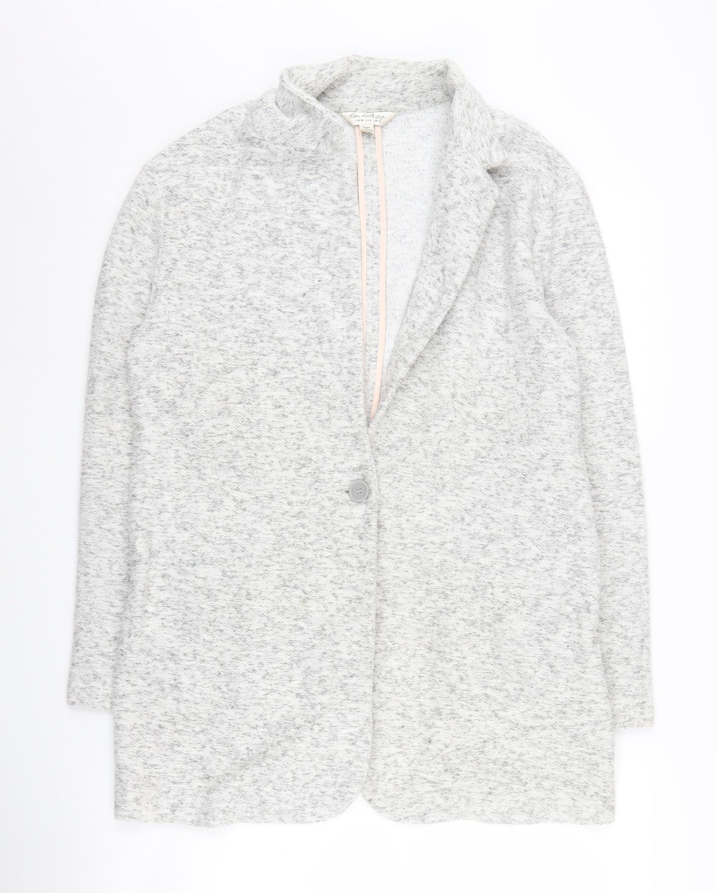 Miss Selfridge Women's Grey Knit Blazer Size 12