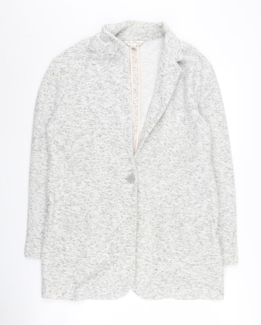 Miss Selfridge Women's Grey Knit Blazer Size 12