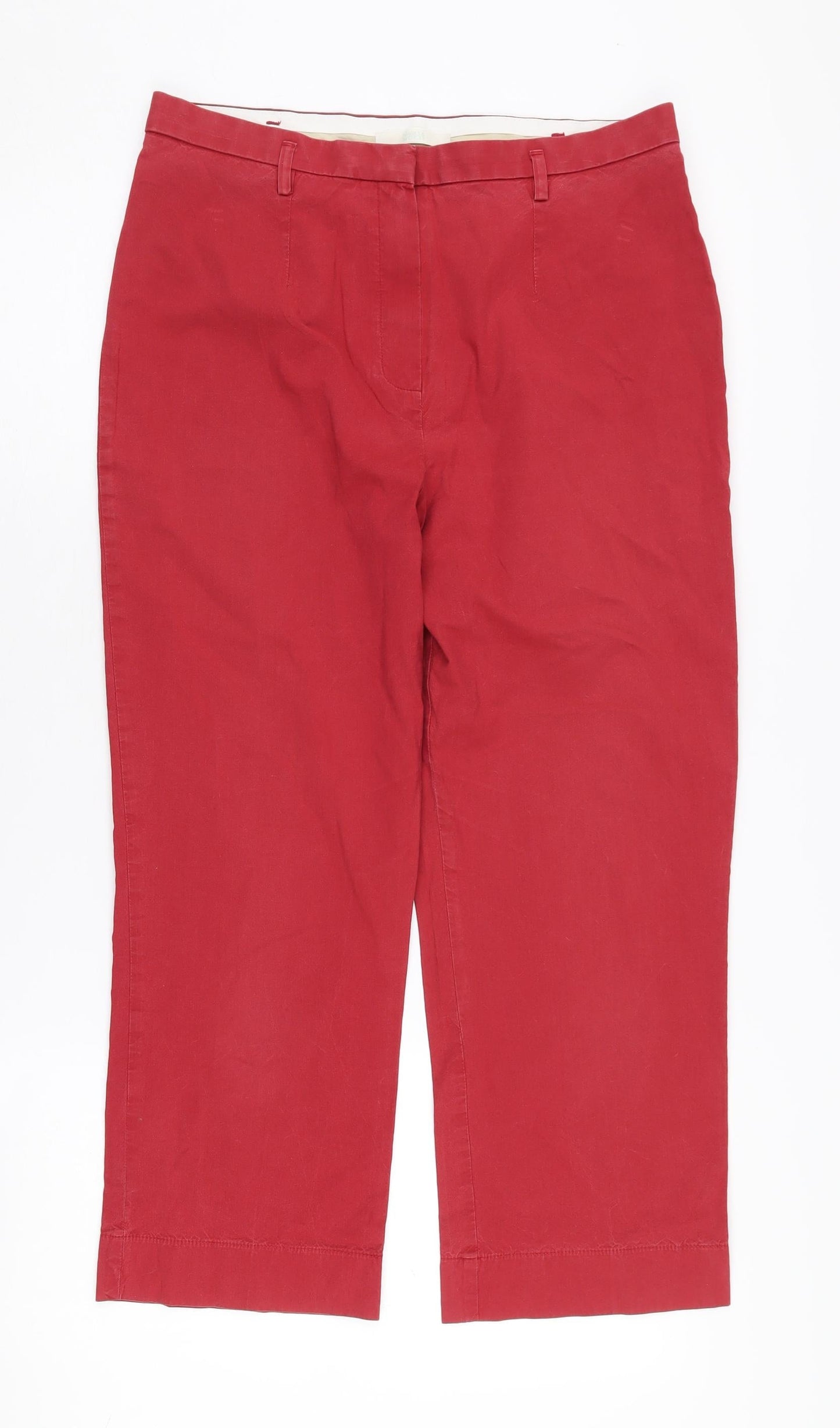 Womens UK Size 14 Marks and Spencer   Red Trousers