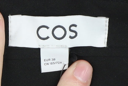 COS Women's Black Wool Trousers, Size 10, Smart Business Style