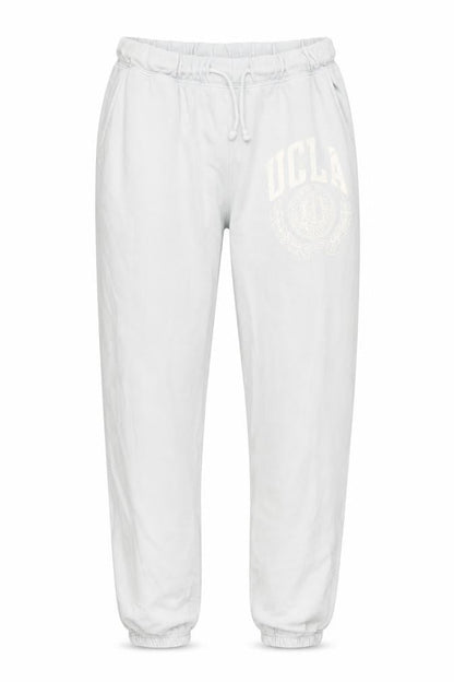 UCLA Women's White Jogger Trousers S Elastic Waist