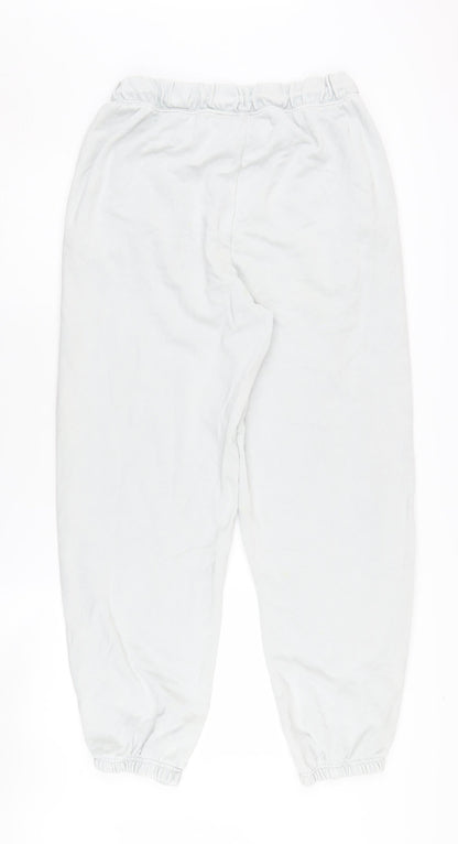 UCLA Women's White Jogger Trousers S Elastic Waist