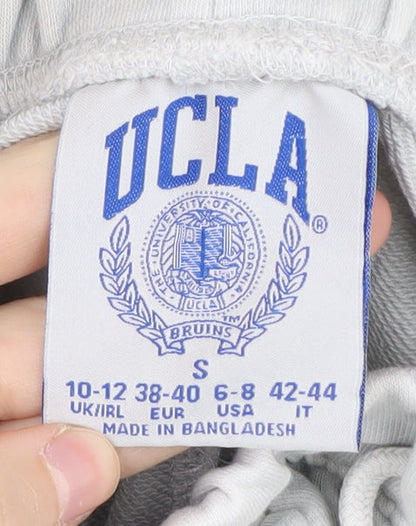 UCLA Women's White Jogger Trousers S Elastic Waist