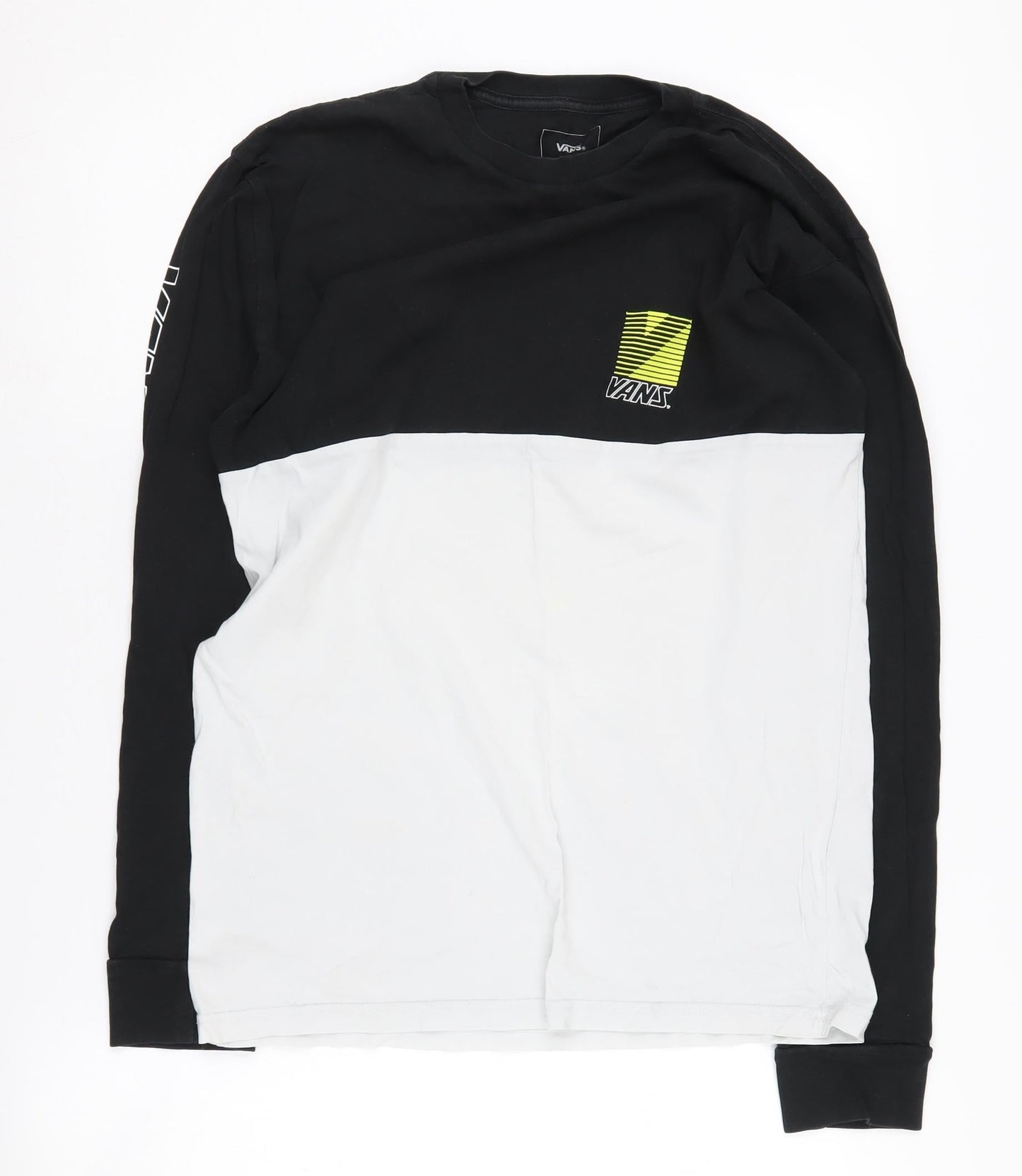 Vans Men’s Medium Black White Colourblock T-Shirt