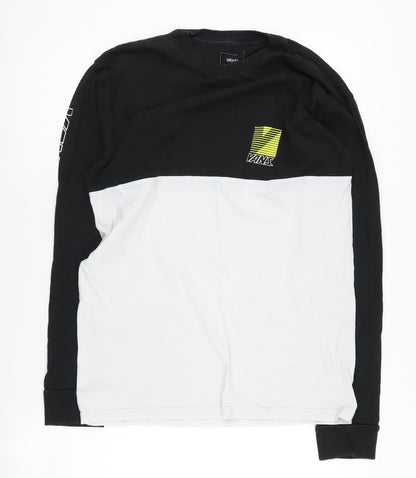 Vans Men’s Medium Black White Colourblock T-Shirt