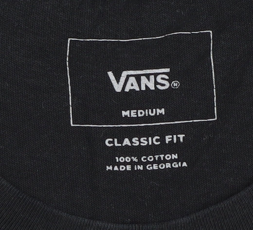 Vans Men’s Medium Black White Colourblock T-Shirt