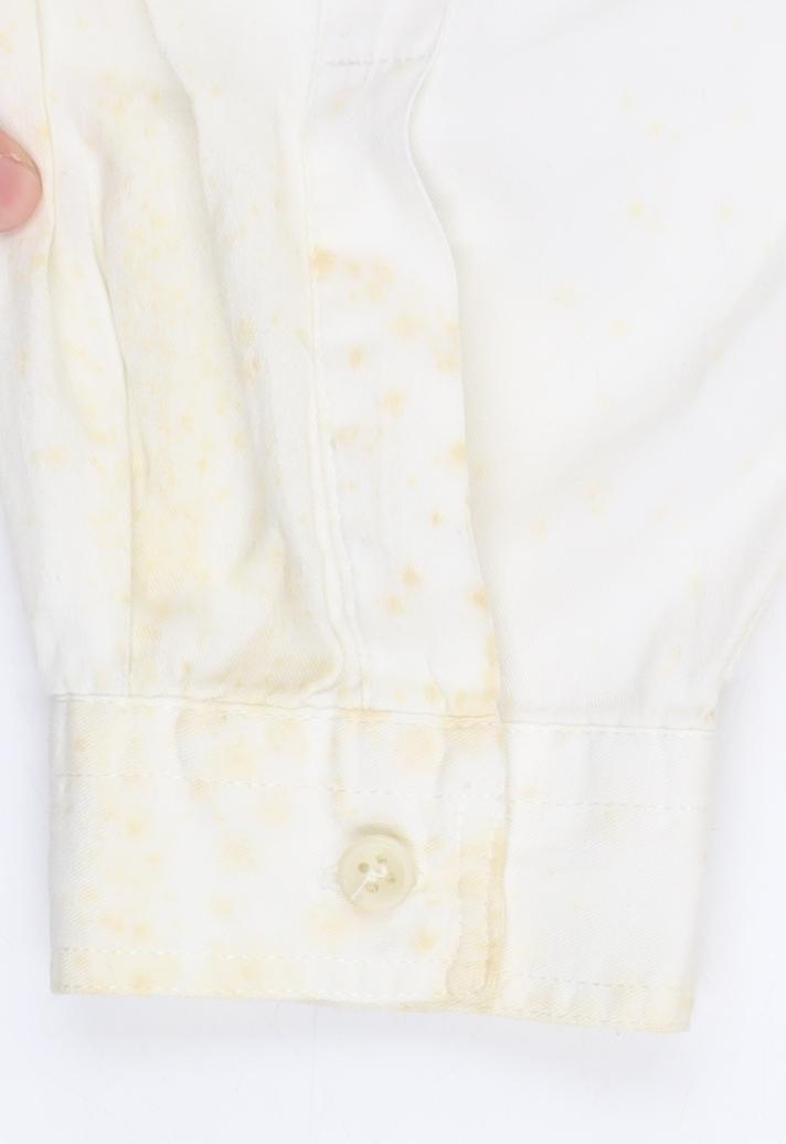 Armani Jeans Men's Ivory Button-Up Shirt Small