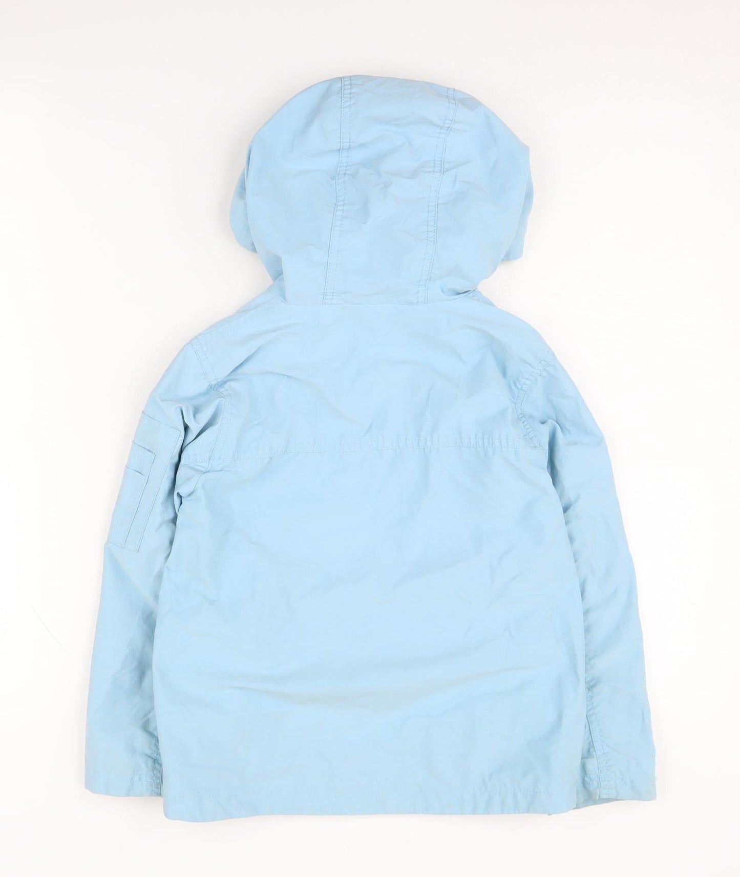 Next Boys Blue Hooded Jacket 5-6 Years with Zip Pockets
