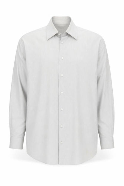 Marks and Spencer Men's Grey Herringbone Shirt 47