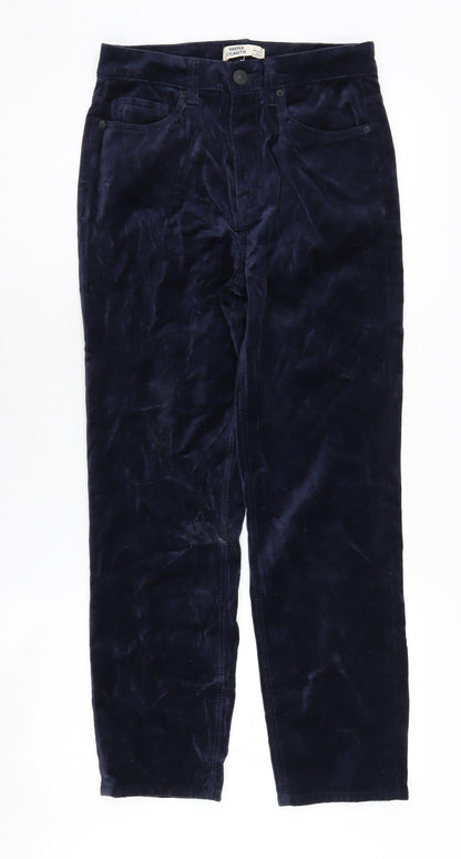 Womens UK Size 6 Marks and Spencer Slim Fit Cigarette Blue Trousers