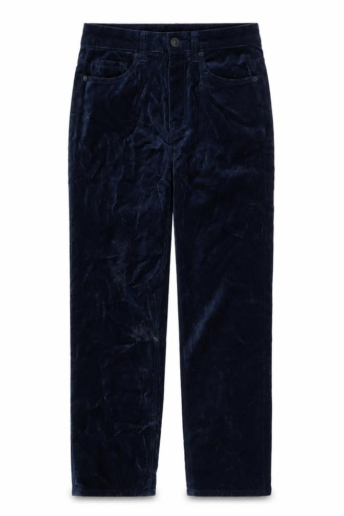 Womens UK Size 6 Marks and Spencer Slim Fit Cigarette Blue Trousers