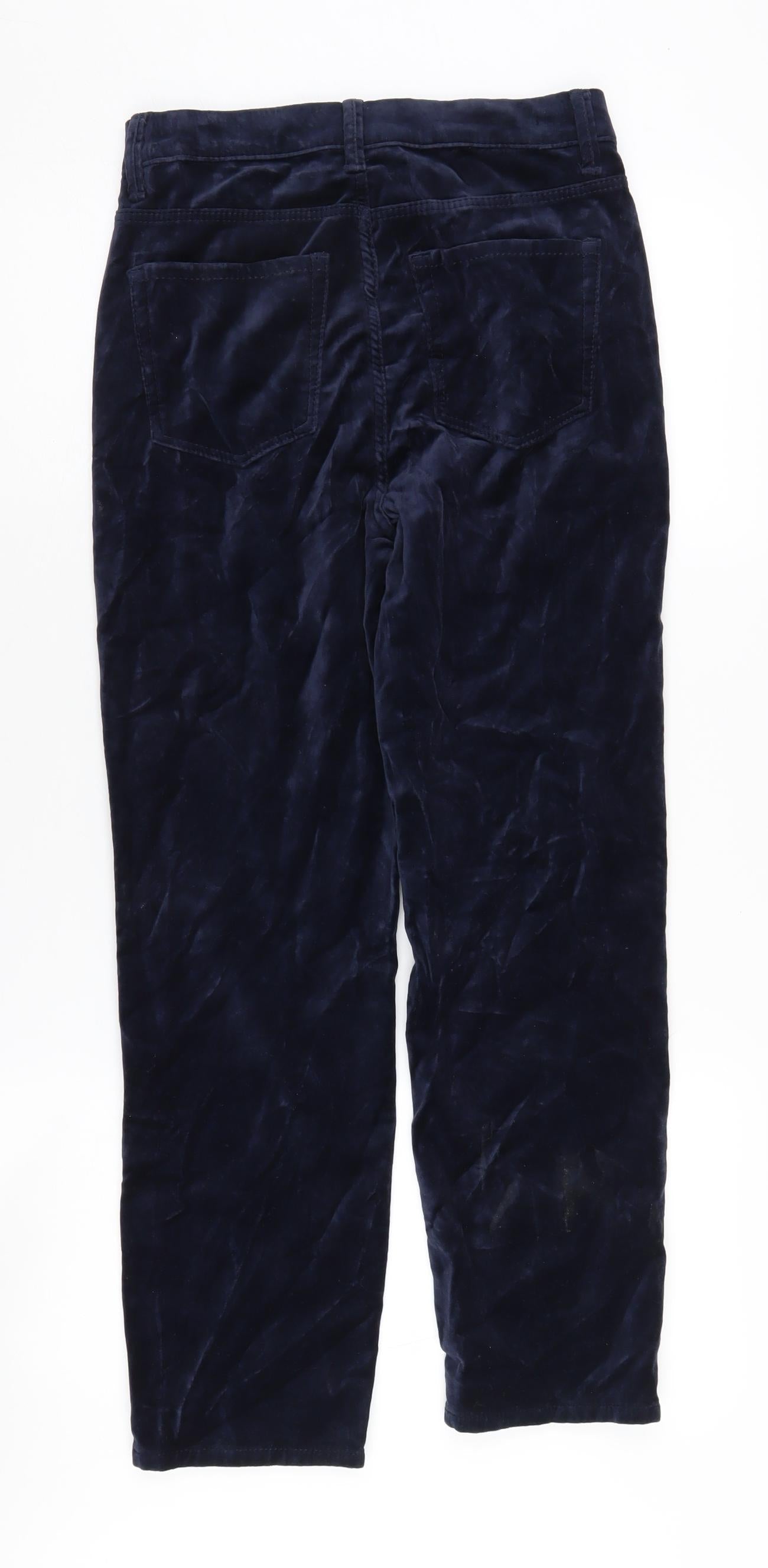 Womens UK Size 6 Marks and Spencer Slim Fit Cigarette Blue Trousers