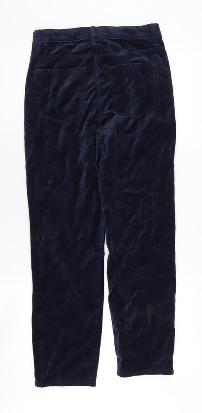Womens UK Size 6 Marks and Spencer Slim Fit Cigarette Blue Trousers