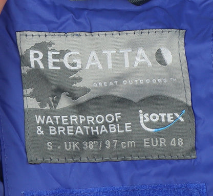 Mens UK Size S Regatta Blue Rain Coat