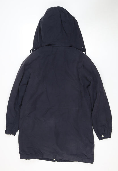 Womens UK Size M Dannimac Blue Parka Coat
