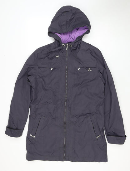 Debenhams Women’s Hooded Jacket, Size 12, Navy