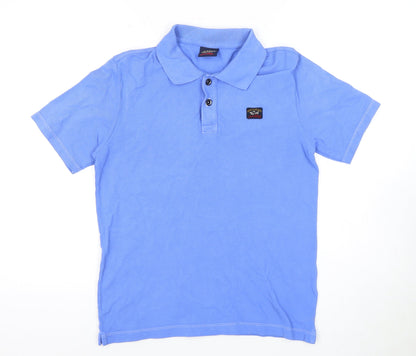 Paul & Shark Men's Blue Polo Shirt Size S with Logo