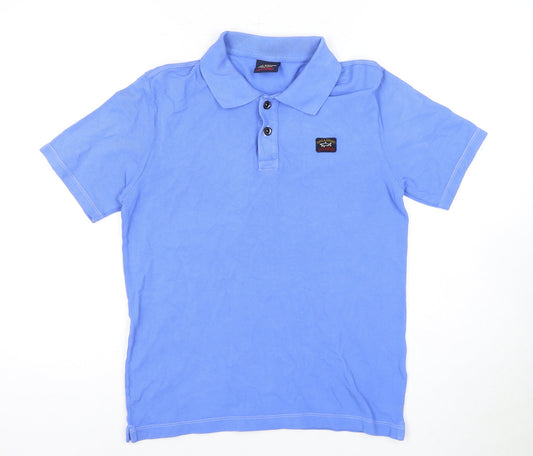 Paul & Shark Men's Blue Polo Shirt Size S with Logo