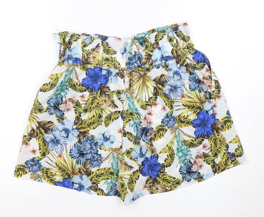 Topshop Women's Multicoloured Floral Shorts Size 10