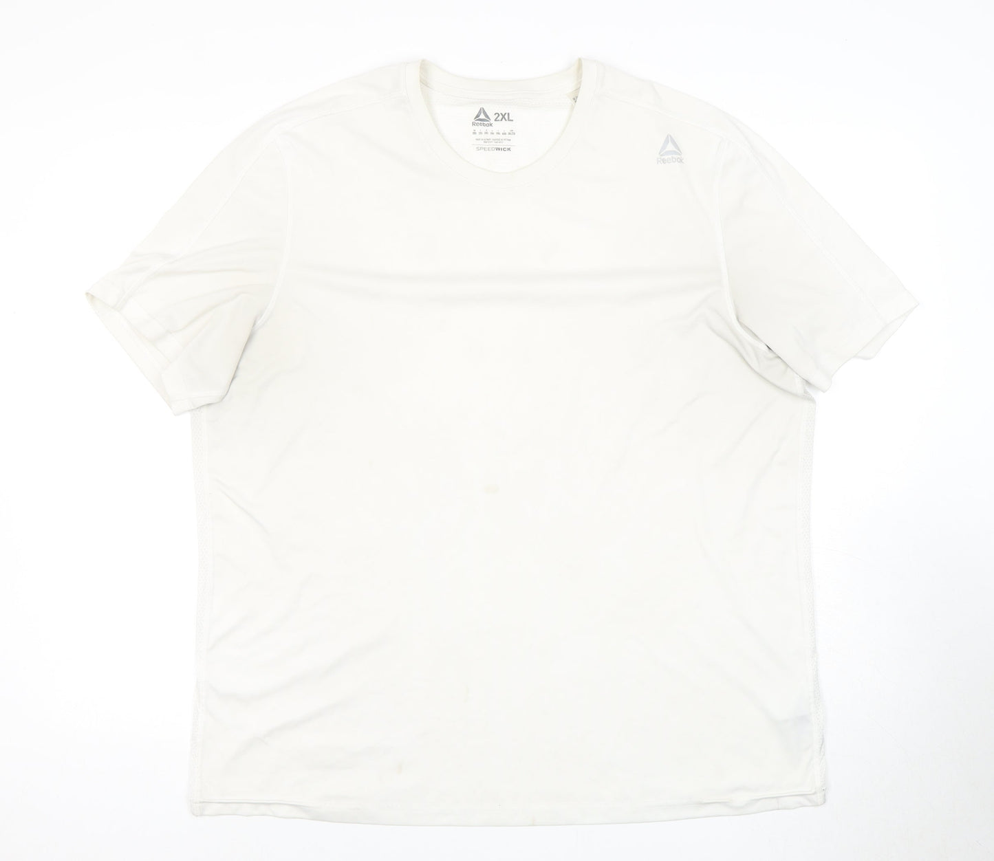 Reebok Men's White 2XL T-Shirt - Breathable Activewear