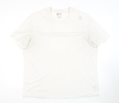 Reebok Men's White 2XL T-Shirt - Breathable Activewear