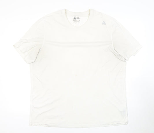 Reebok Men's White 2XL T-Shirt - Breathable Activewear