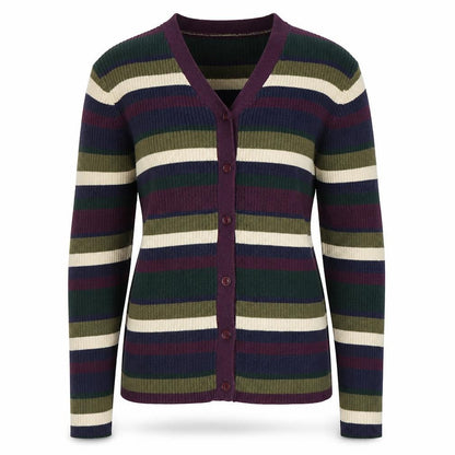 Limited Too Women's Multicoloured Striped Cardigan M
