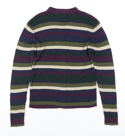 Limited Too Women's Multicoloured Striped Cardigan M