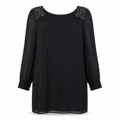 Next Women's Black Long Sleeve Dress Size 14
